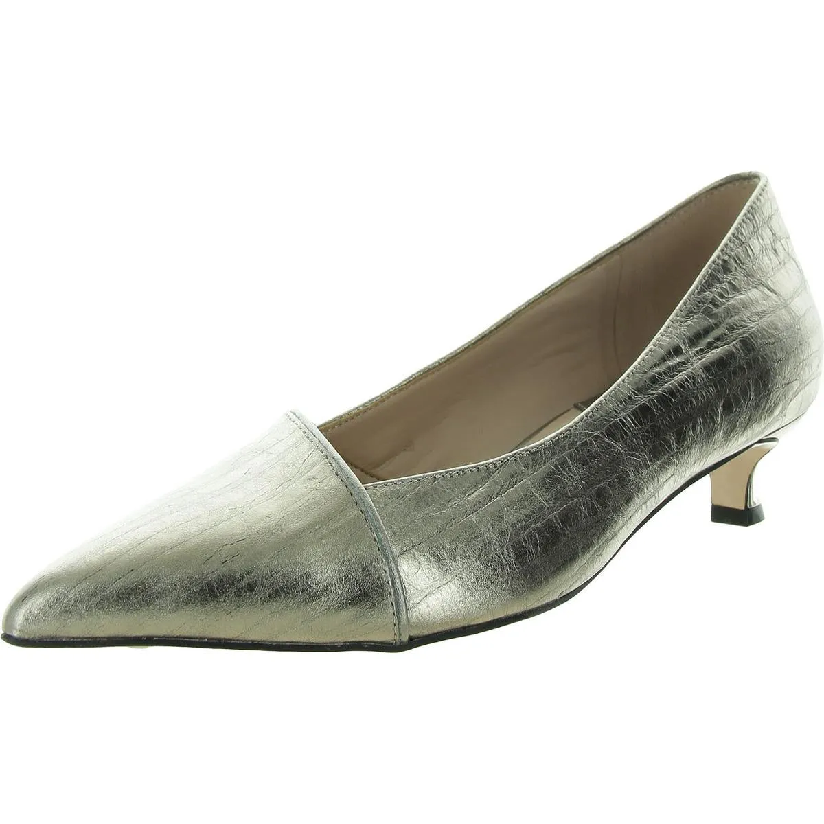Nova Womens Leather Slip-On Pumps