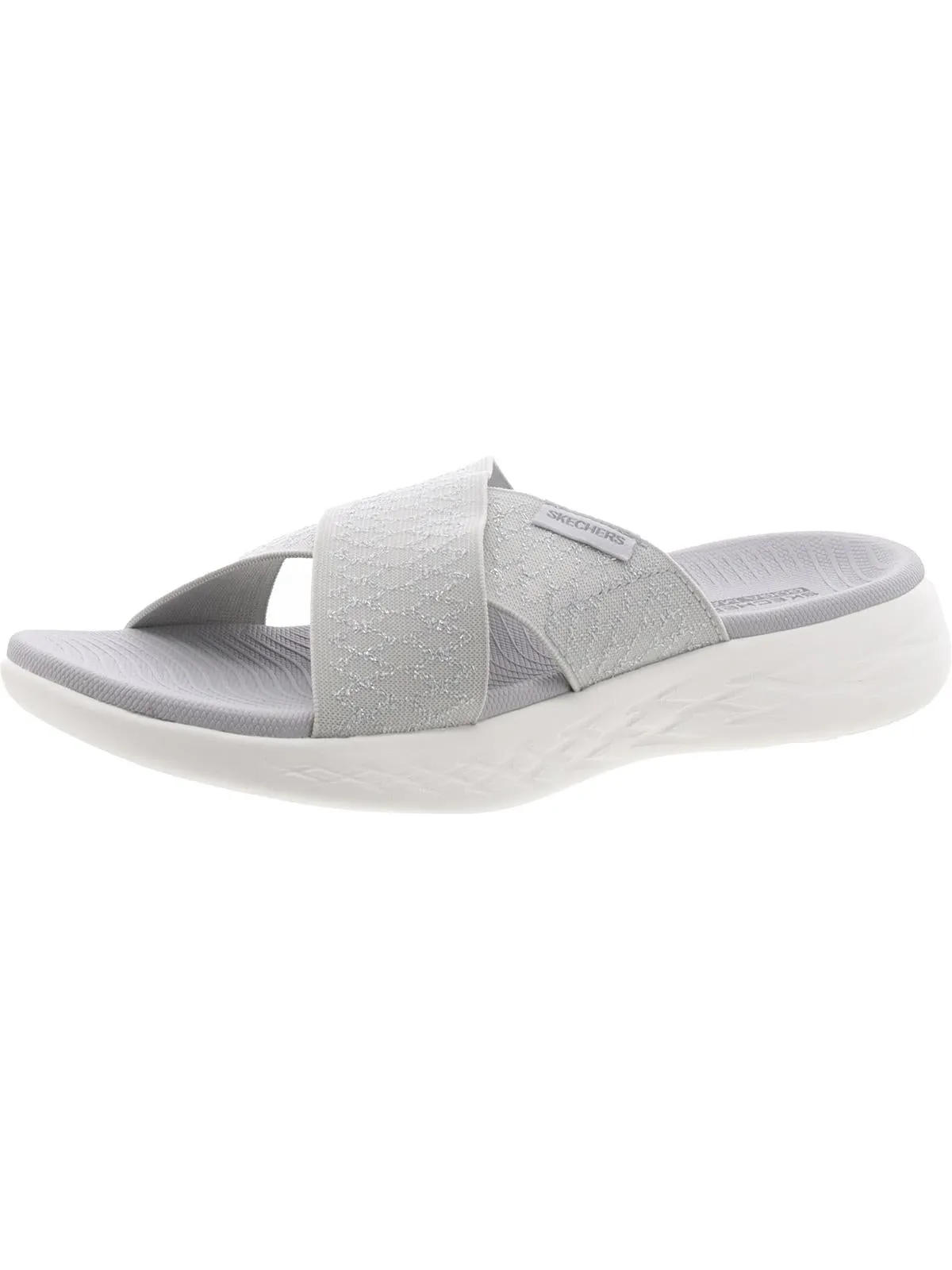 On-The-Go 600 Enchanted Womens Metallic Slip On Slide Sandals