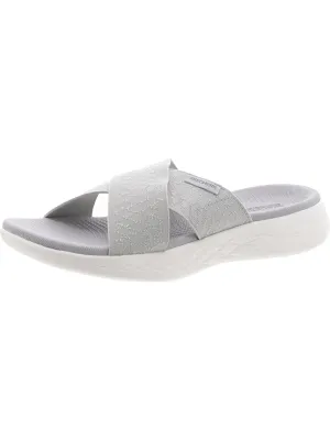 On-The-Go 600 Enchanted Womens Metallic Slip On Slide Sandals