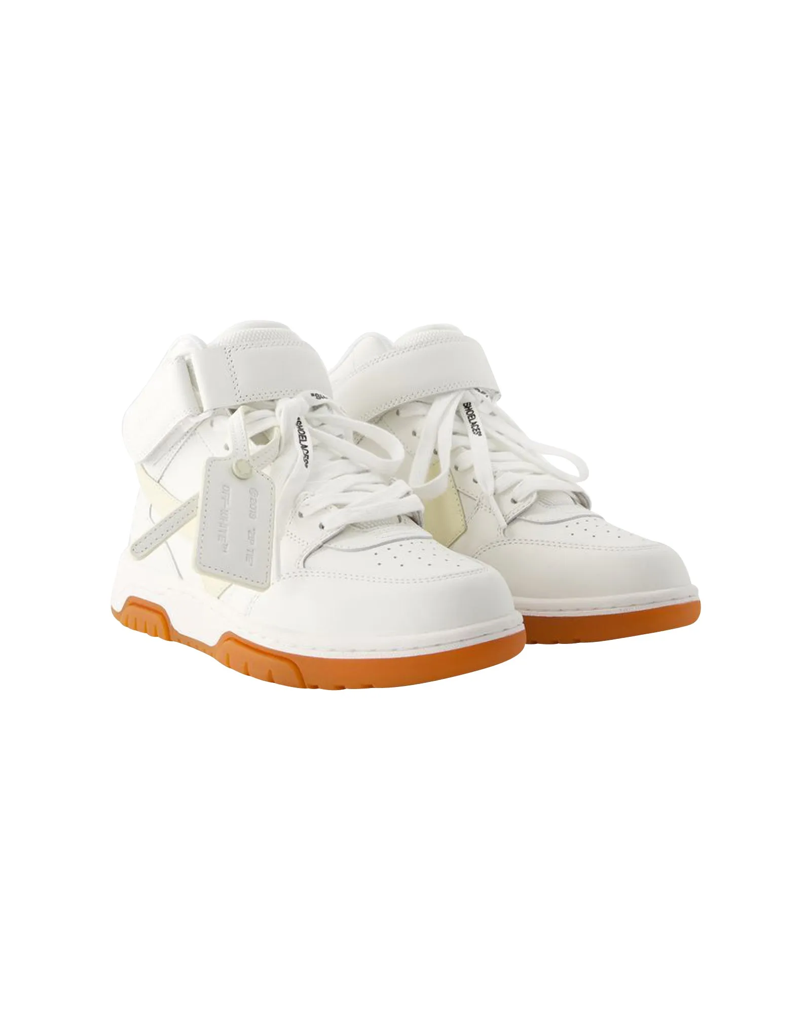 Out Of Office Mid Top Sneakers - Off White - Leather - White