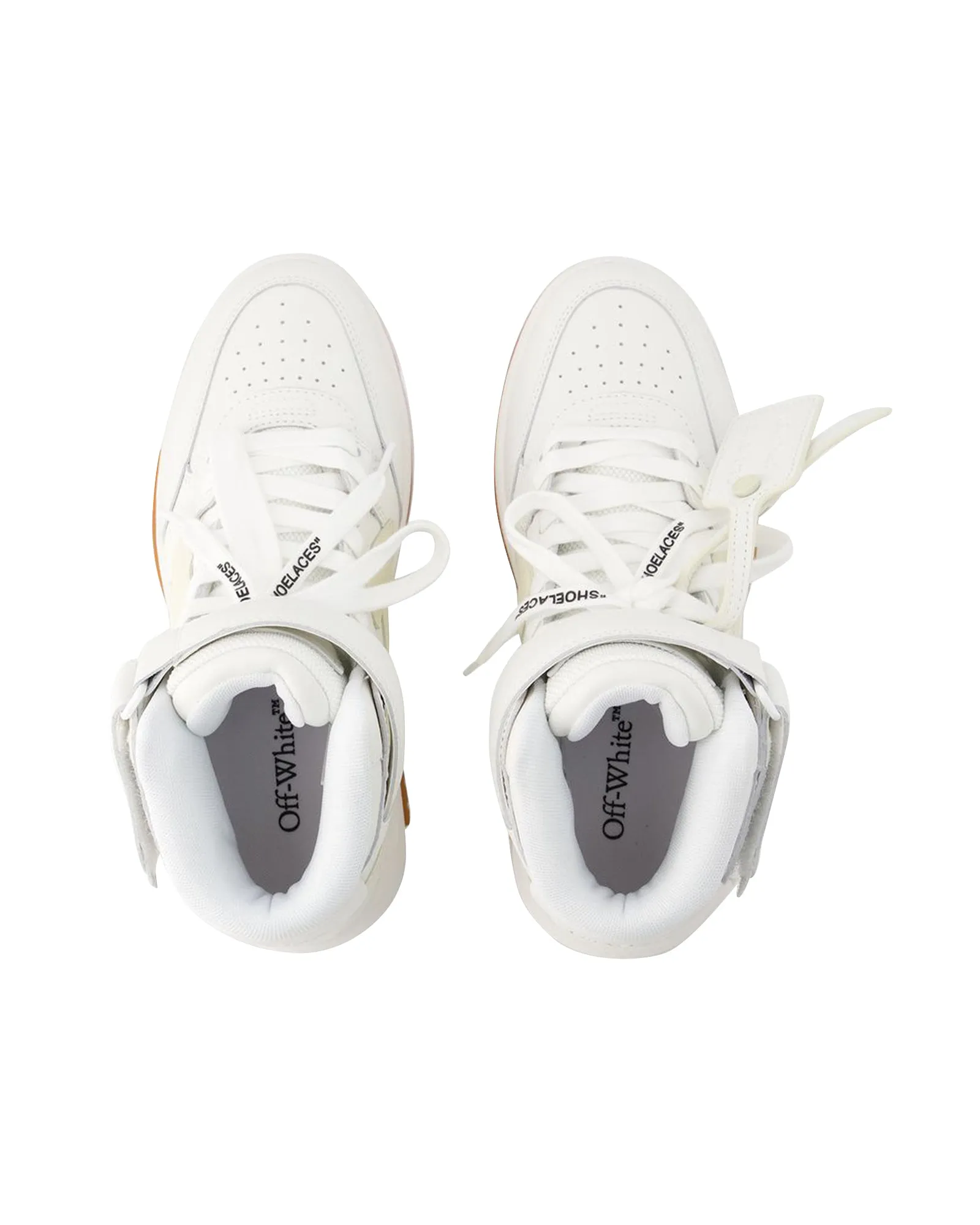 Out Of Office Mid Top Sneakers - Off White - Leather - White