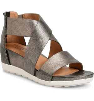 Pacifica Strappy Sandal In Anthracite Leather