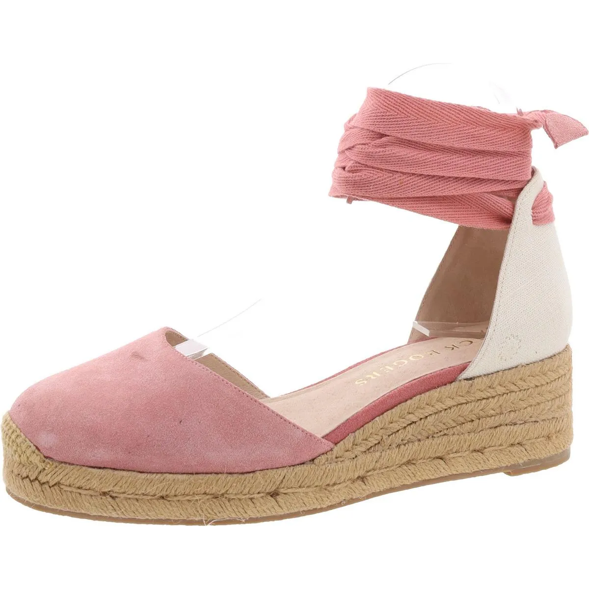 Palmer Womens Leather Wrap Wedge Heels