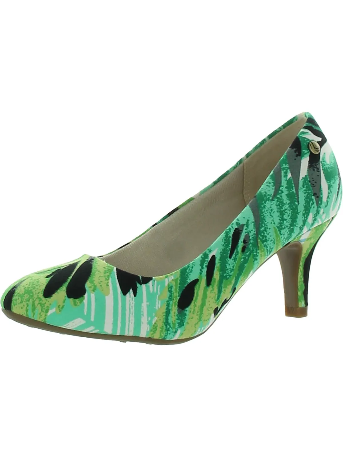 Parigi Womens Slip On Round Toe Heels