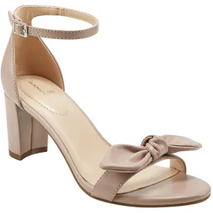 Pauli Womens Faux Leather Strappy Block Heels