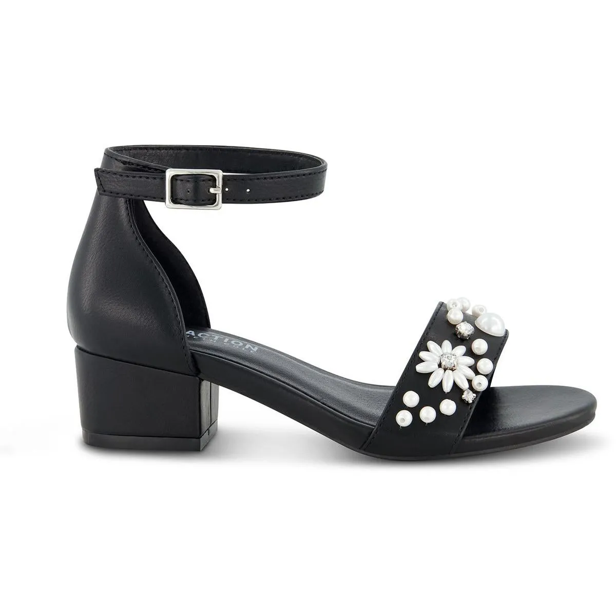 Pearl Farah Womens Embellished Manmade Ankle Strap