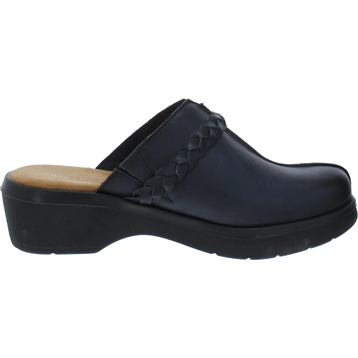 Penelope Womens Leather Mules Clogs