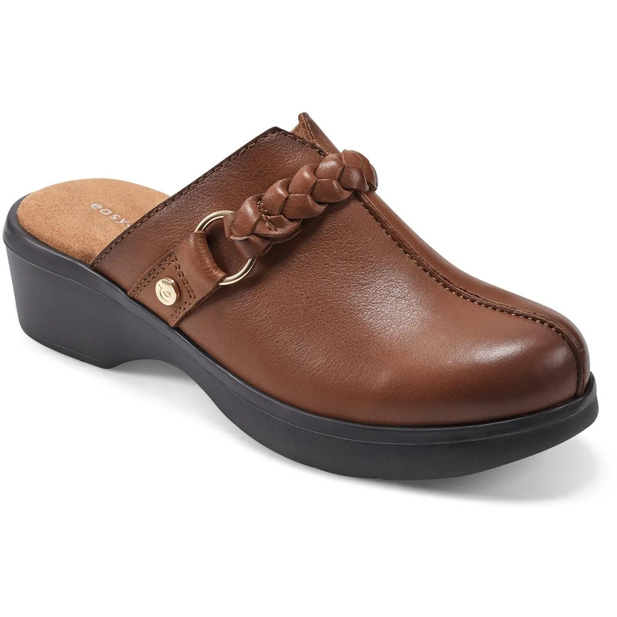 Penelope Womens Leather Mules Clogs
