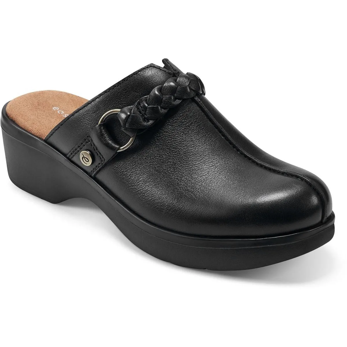 Penelope Womens Leather Mules Clogs