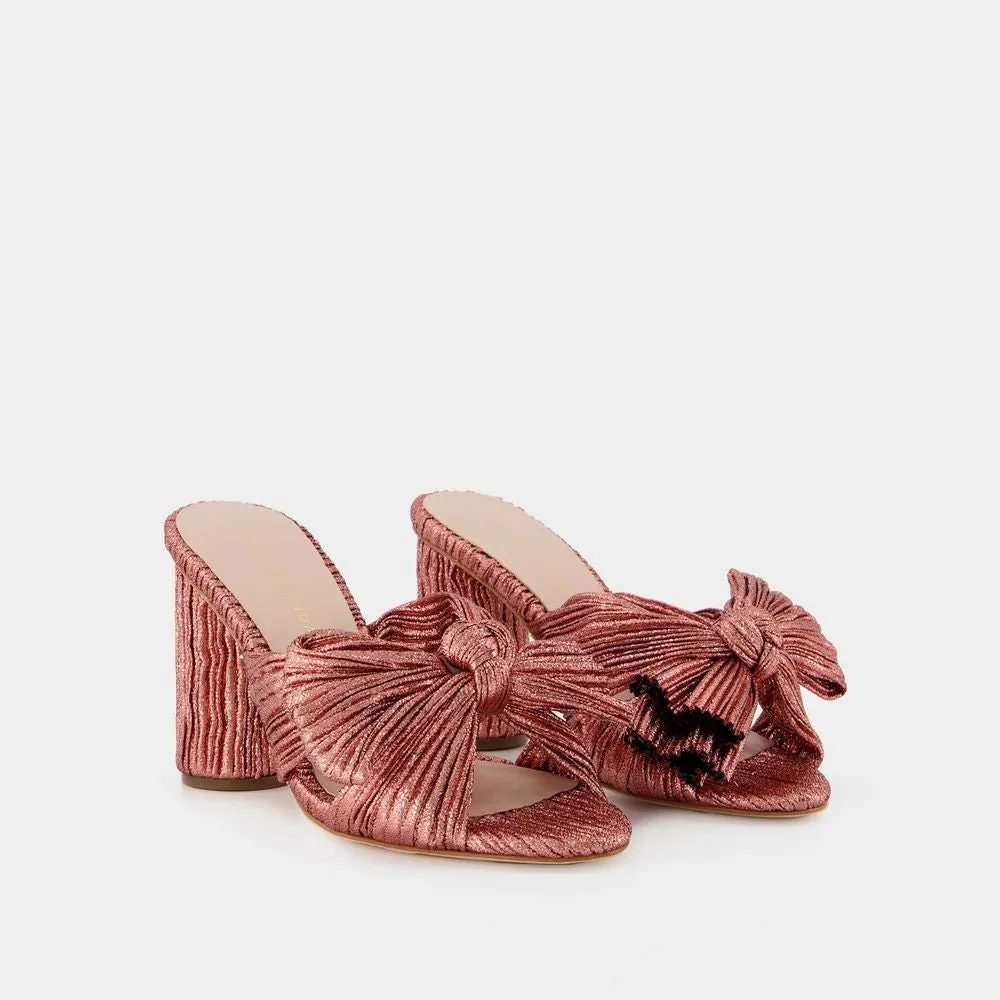 Penny Sandals  - Pink - Leather