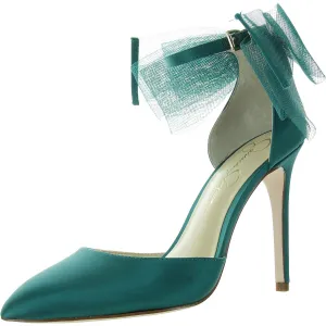 Phindies  Womens Satin Bow Pumps