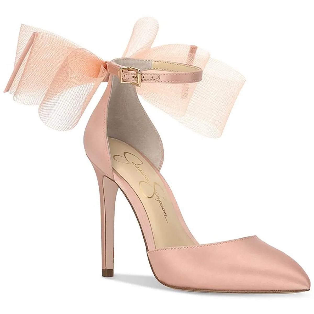 Phindies  Womens Satin Bow Pumps