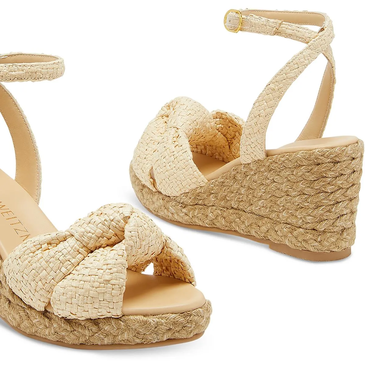 Playa Womens Leather Slingback Platform Sandals