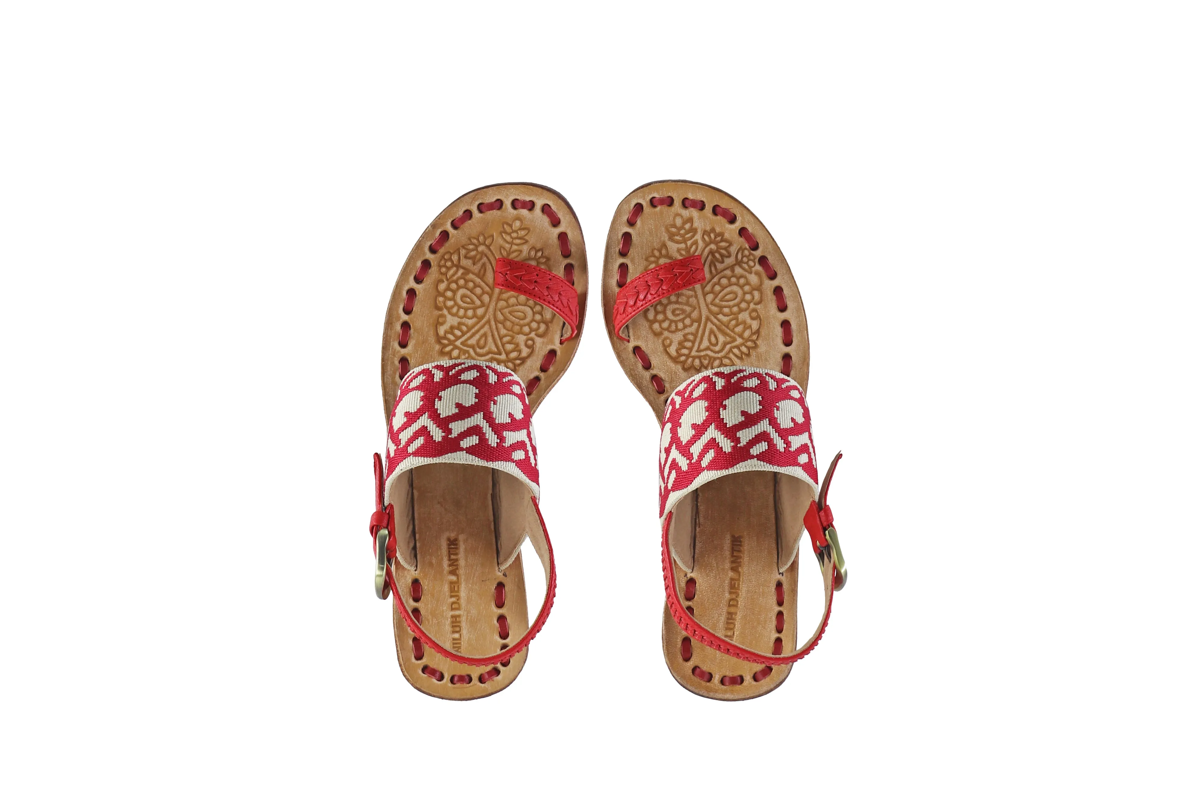 Prana 35mm Wedges - Red & Red Circle Ribborn