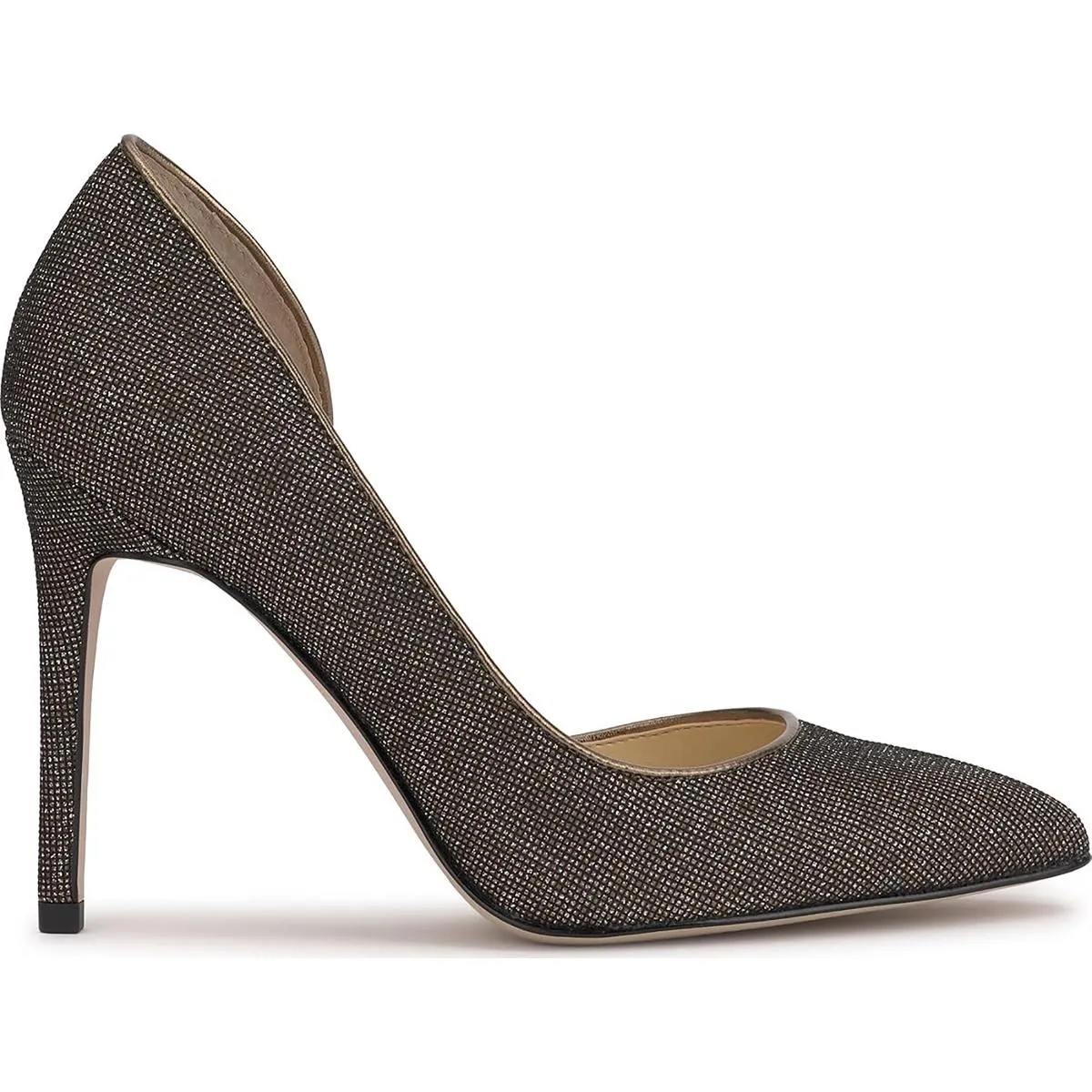 Prizma 8 Womens Glitter Stiletto D'Orsay Heels