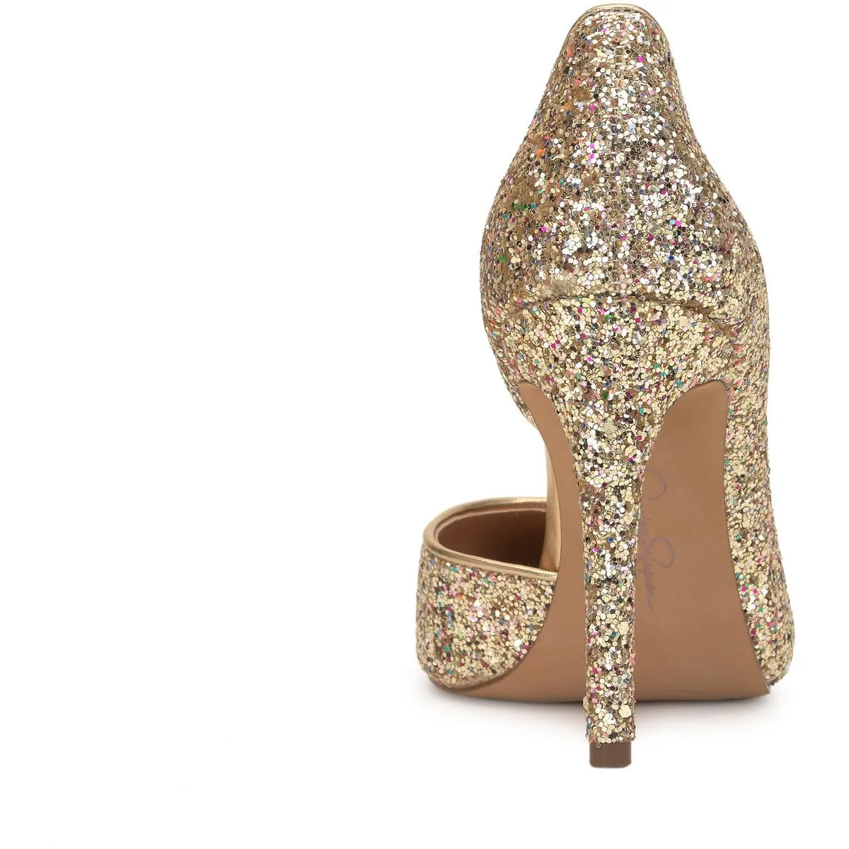 Prizma 8 Womens Glitter Stiletto D'Orsay Heels