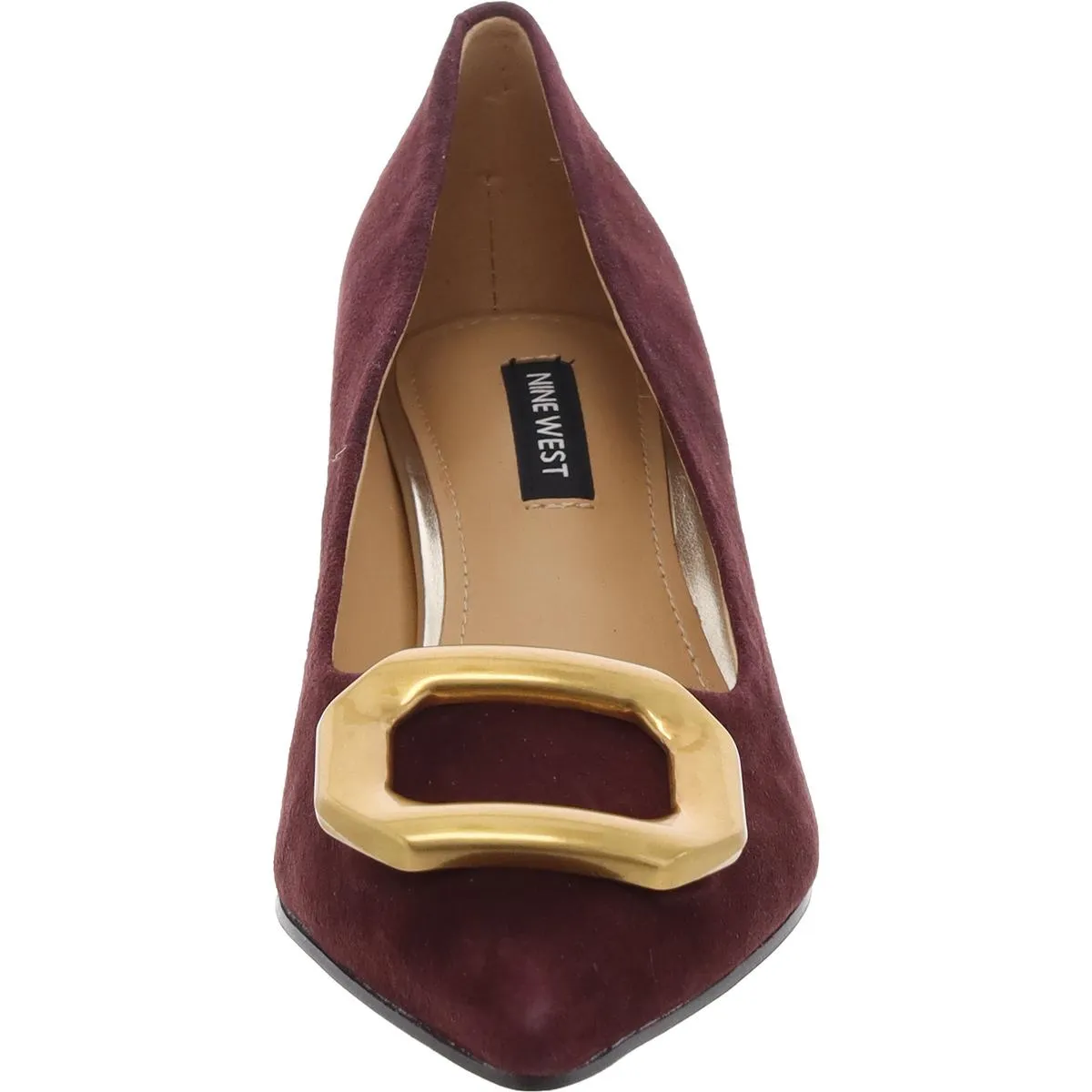 PROPPER Womens Buckle Suede Kitten Heels