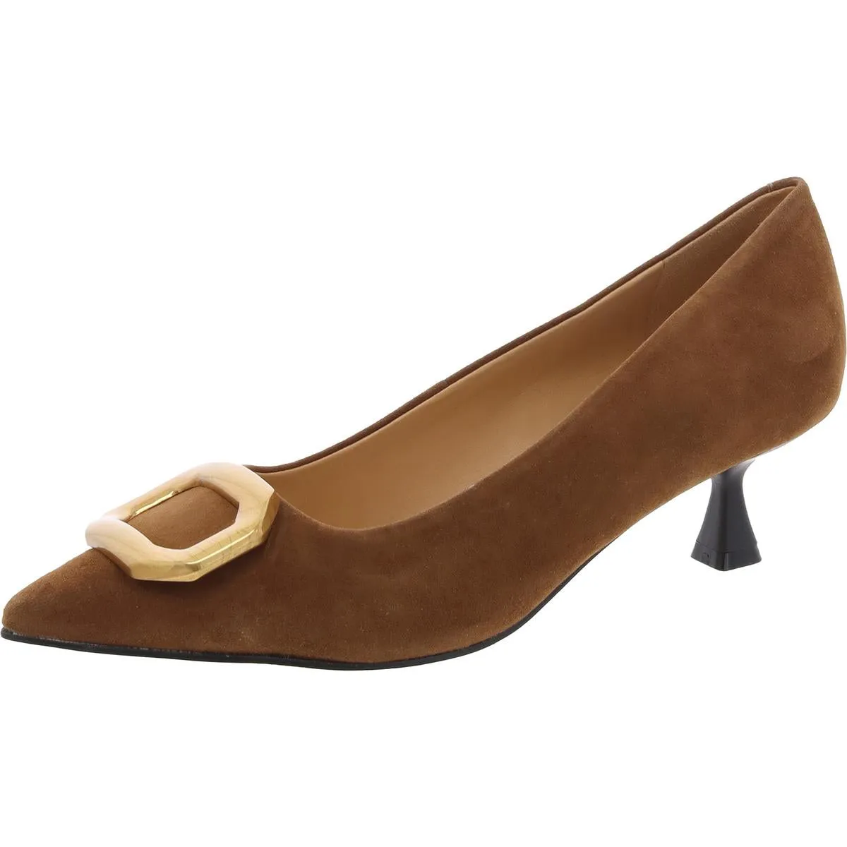 PROPPER Womens Buckle Suede Kitten Heels