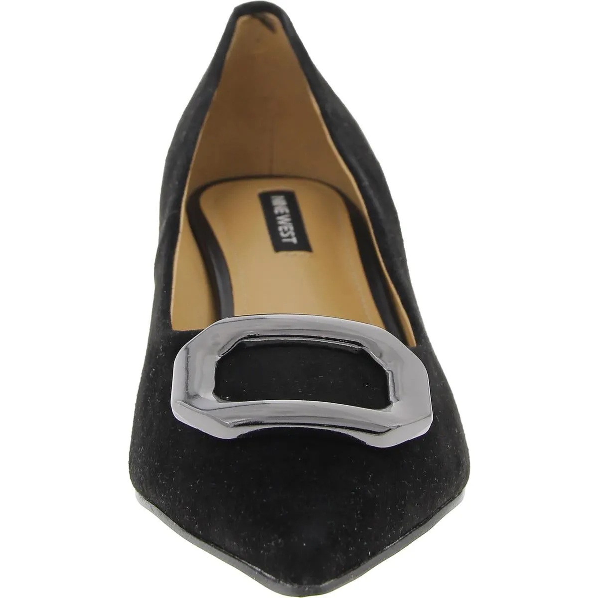 PROPPER Womens Buckle Suede Kitten Heels