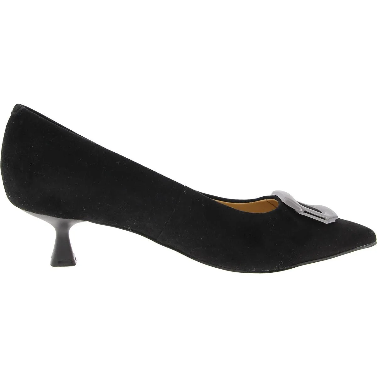 PROPPER Womens Buckle Suede Kitten Heels