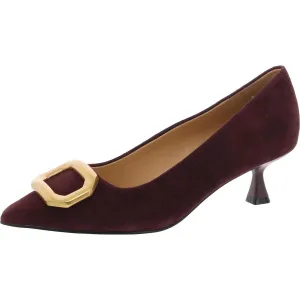 PROPPER Womens Buckle Suede Kitten Heels
