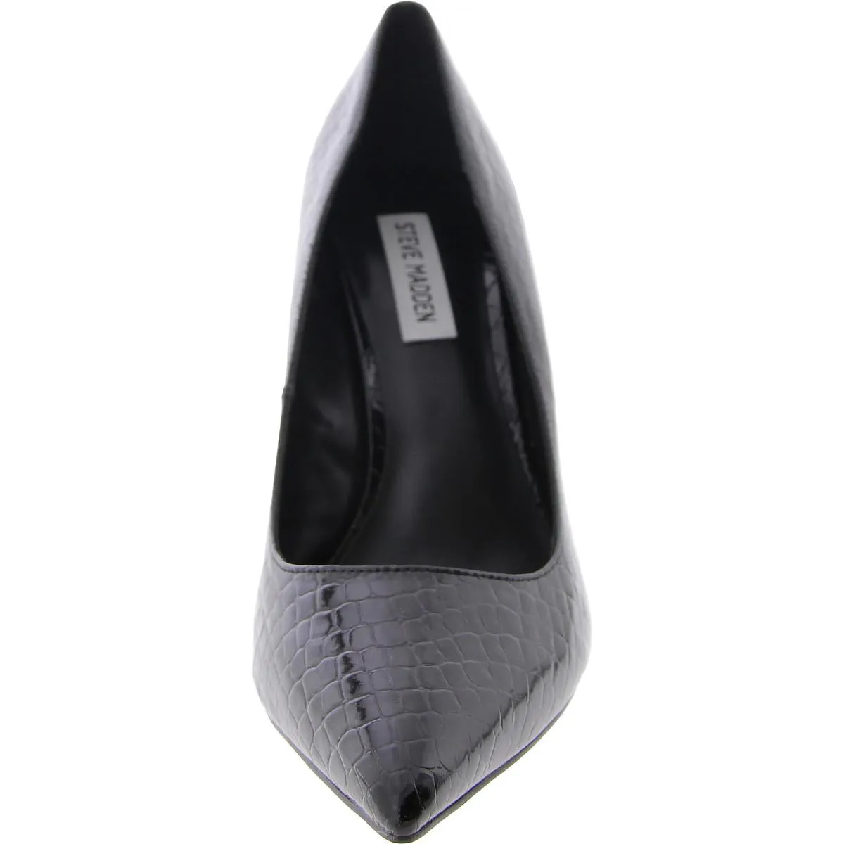Rival Womens Patent Pointed Toe Wedge Heels