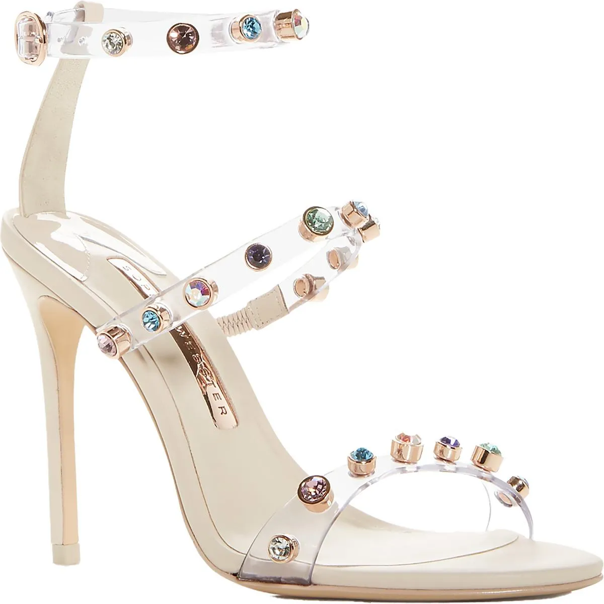 Rodaland Gem Sandal Womens Faux Leather Adustable Heels
