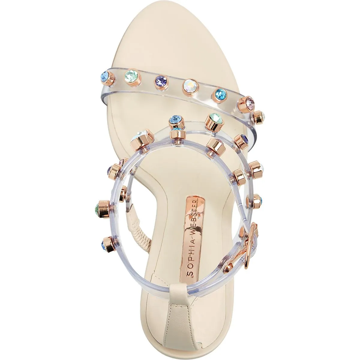 Rodaland Gem Sandal Womens Faux Leather Adustable Heels