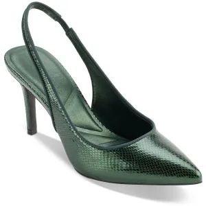 ROSALYN  Womens Metallic Leather Slingback Heels