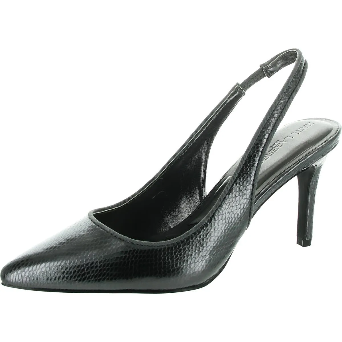 ROSALYN  Womens Metallic Leather Slingback Heels