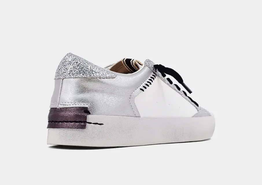 Ruby Sneaker In Silver Glitter - US 8