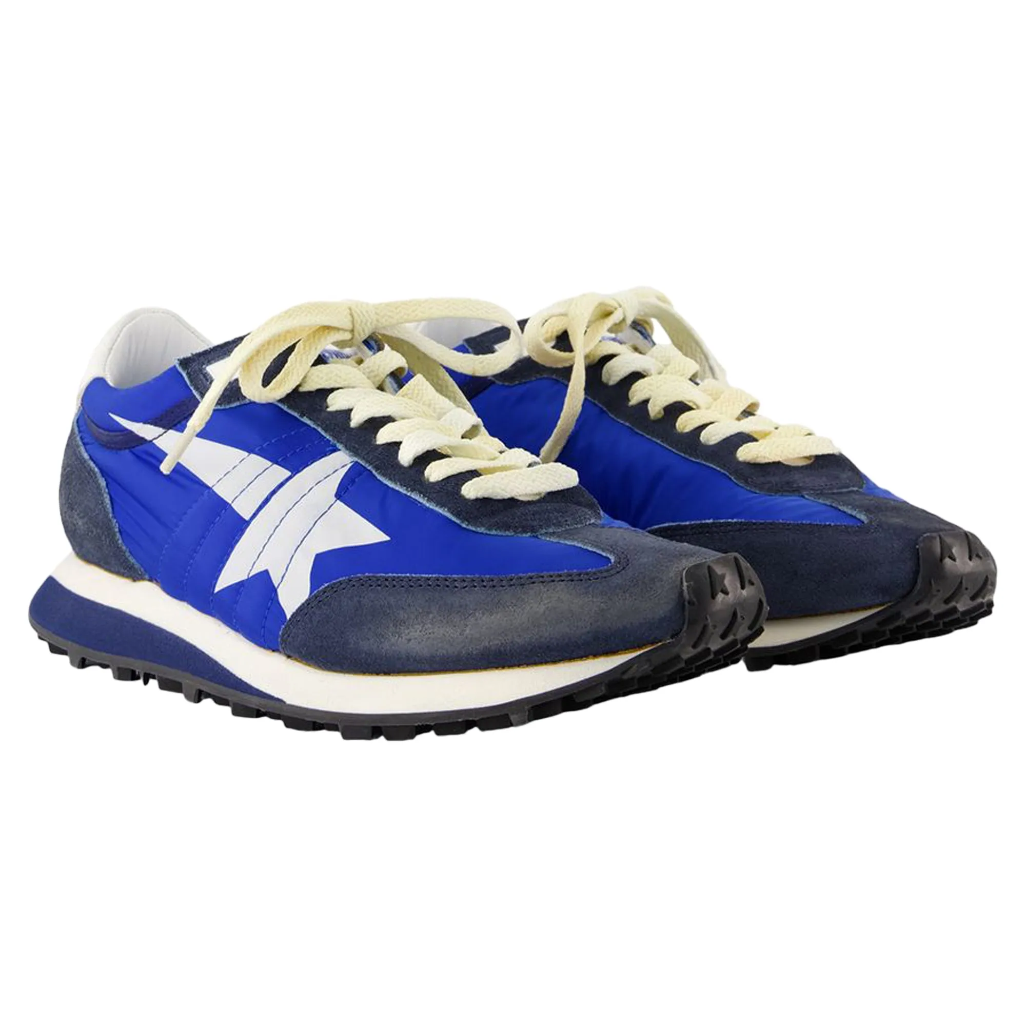 Running Marathon Sneakers - Golden Goose Deluxe Brand - Leather - Blue