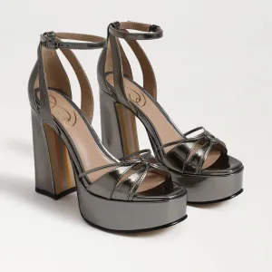 Sam Edelman Kamille I7555S3301 Heel Women's 9.5 Gray Platform Ankle Strap KHD219