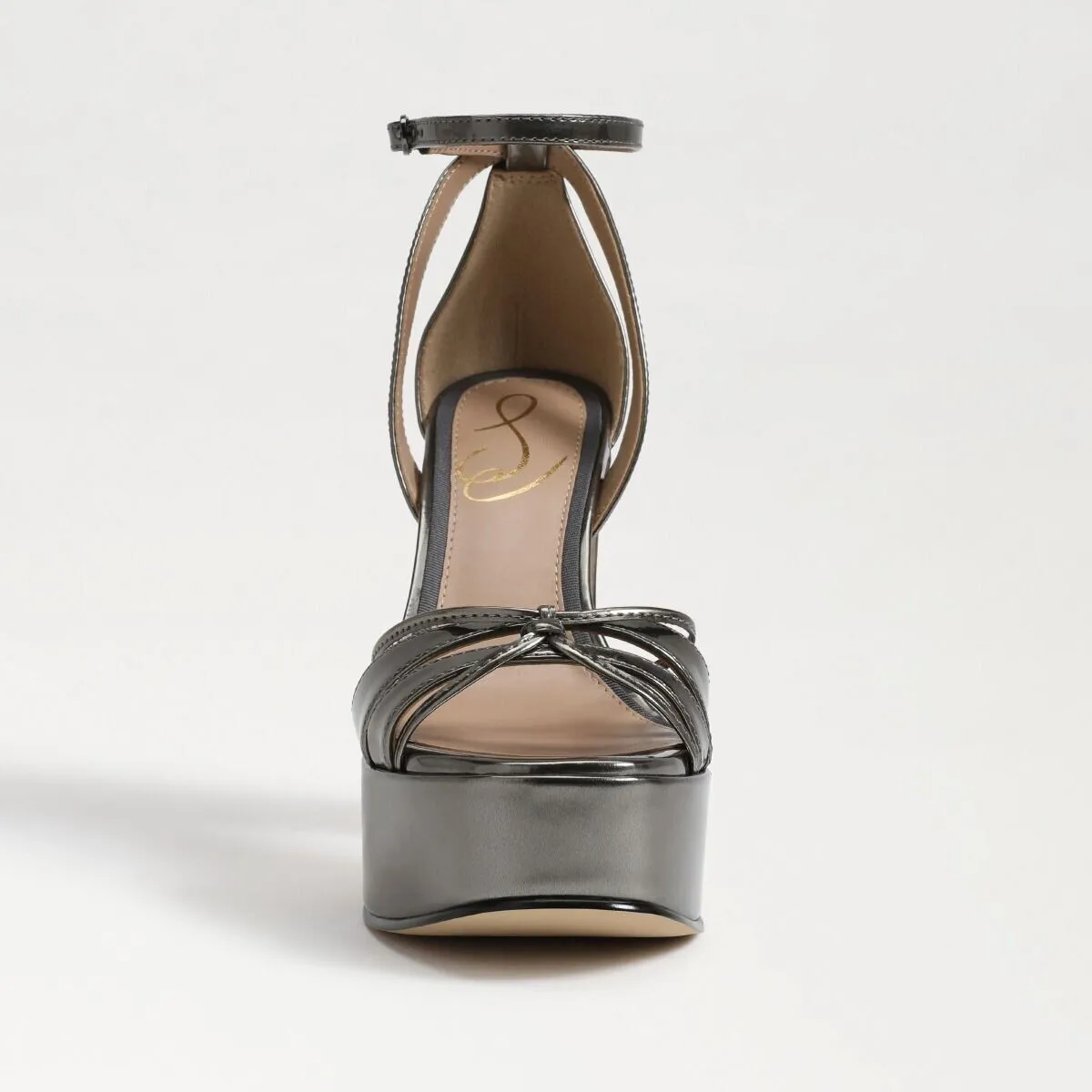 Sam Edelman Kamille I7555S3301 Heel Women's 9.5 Gray Platform Ankle Strap KHD219