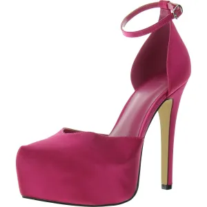 Satiya Womens Faux Suede Platform Heels