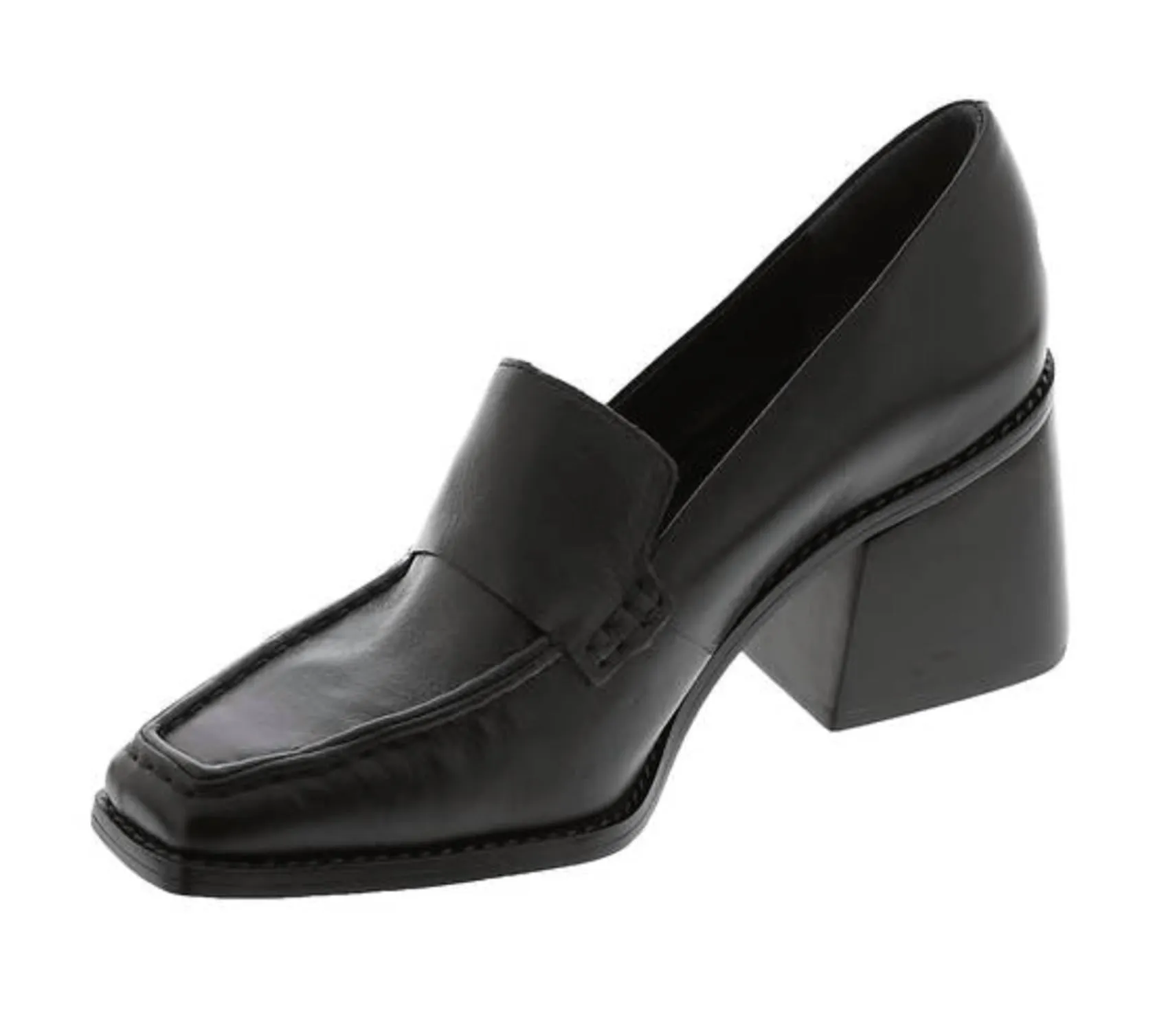 Segillis Heeled Loafer In Black