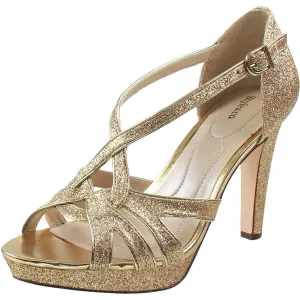 Selinaa Womens Glitter Manmade Pumps