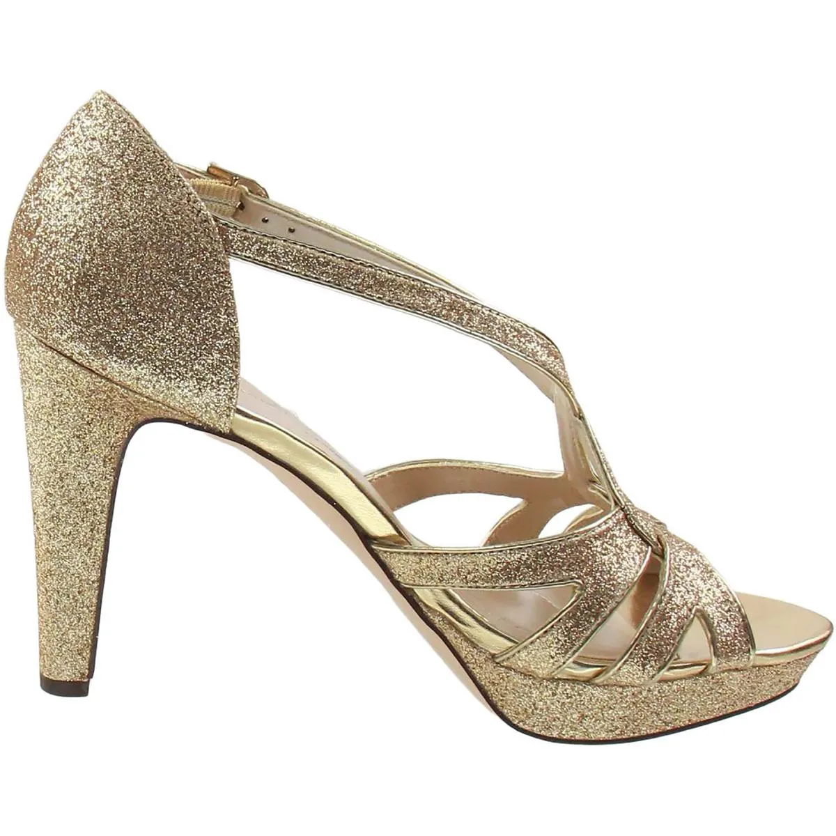 Selinaa Womens Glitter Manmade Pumps