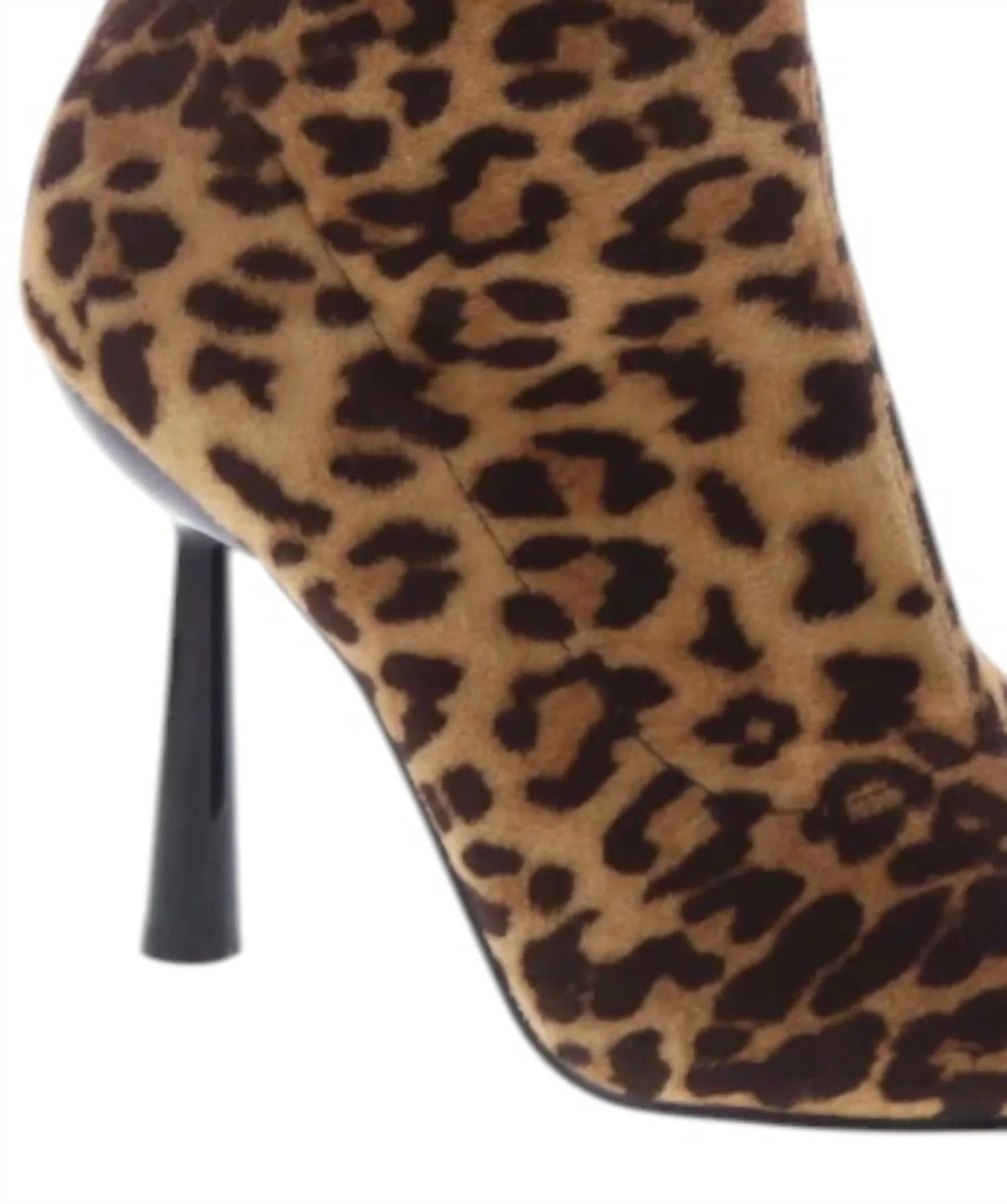 Sienna Suede High Heel Boots In Leopard