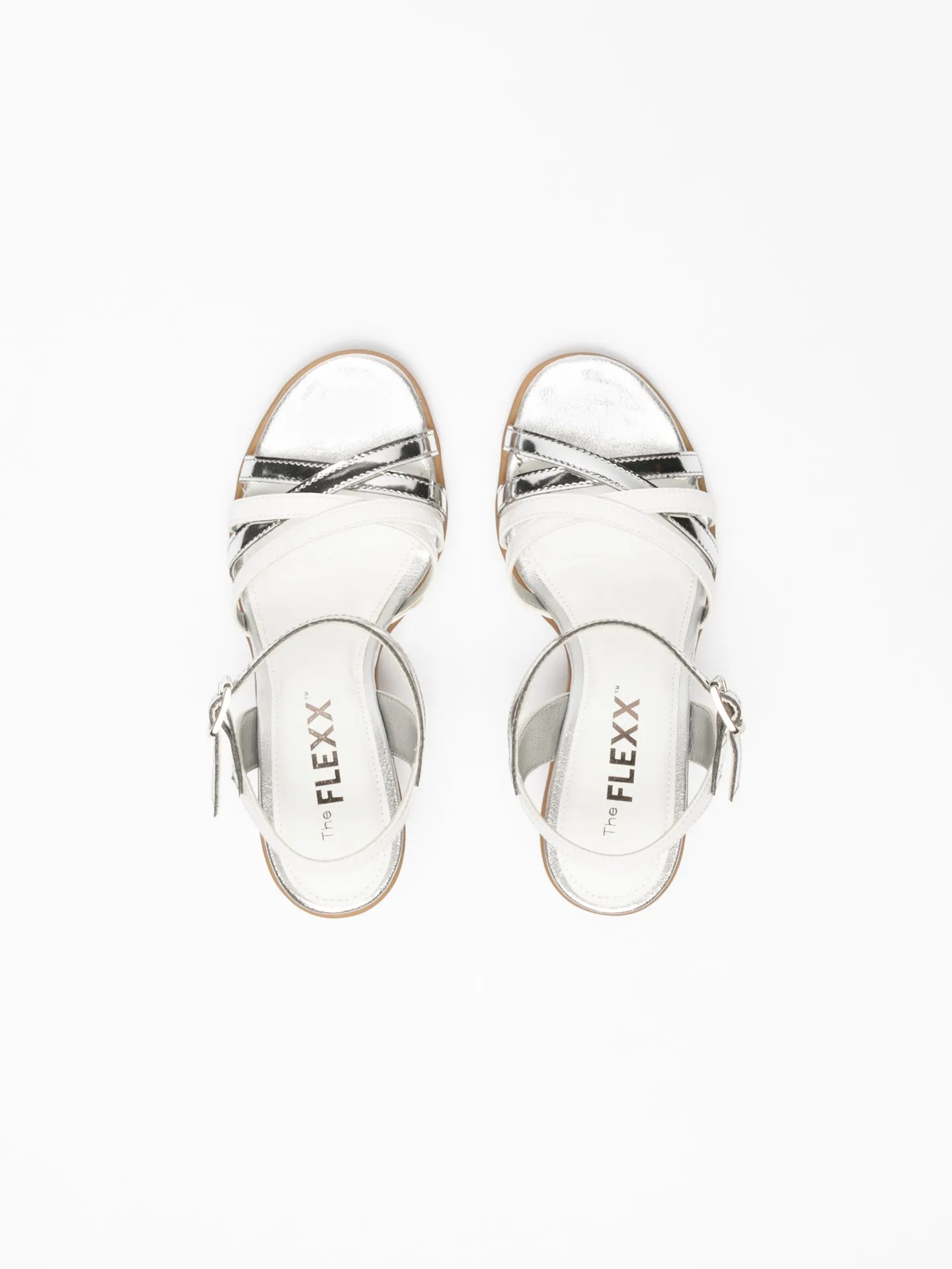 Silver Buckle Sandals