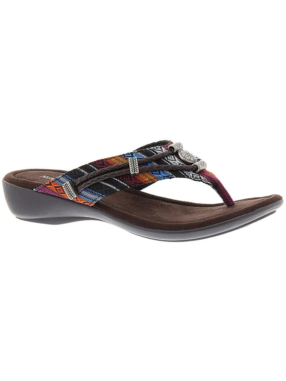 Silverthorne Womens Slip On Slides Thong Sandals