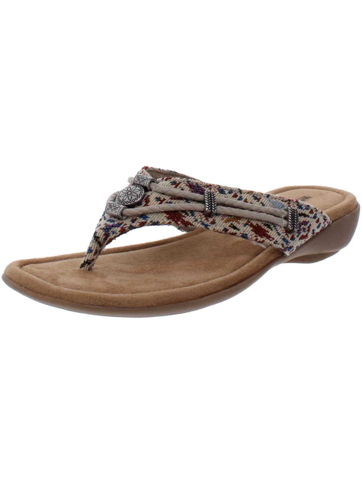 Silverthorne Womens Slip On Slides Thong Sandals