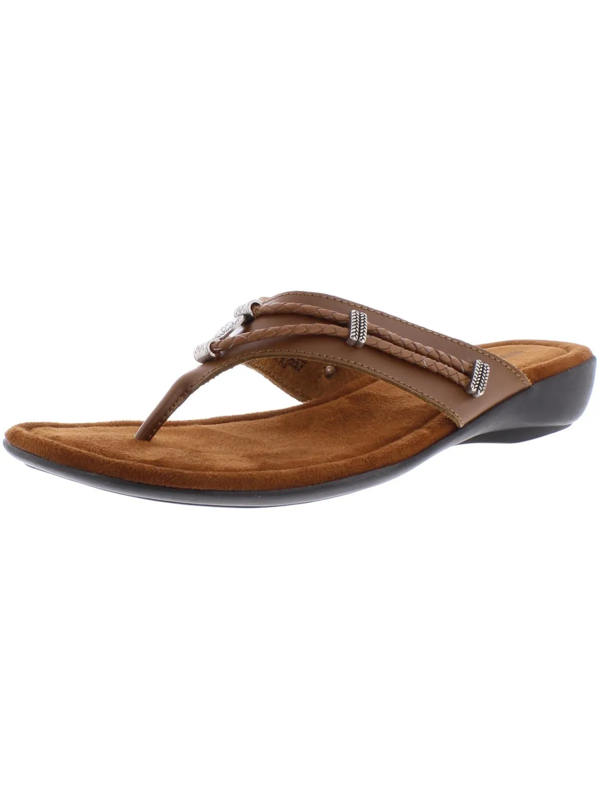 Silverthorne Womens Slip On Slides Thong Sandals