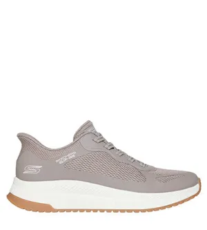 SKECHERS SLIP INS BOBS TAUPE