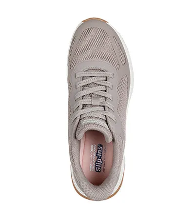 SKECHERS SLIP INS BOBS TAUPE
