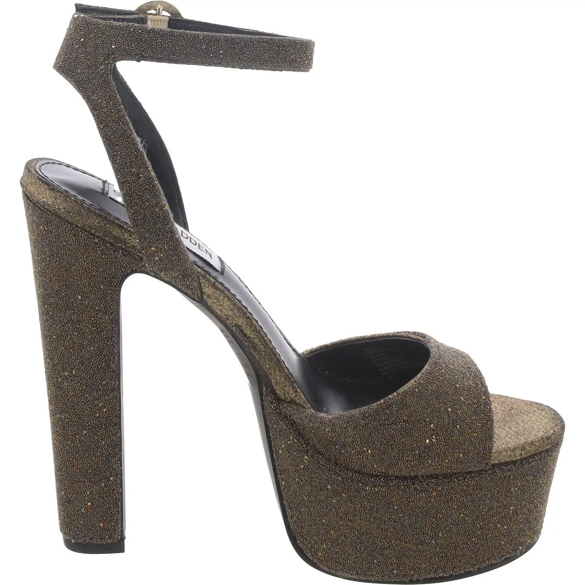 Skyla Womens Buckle Textured Platform Sandals