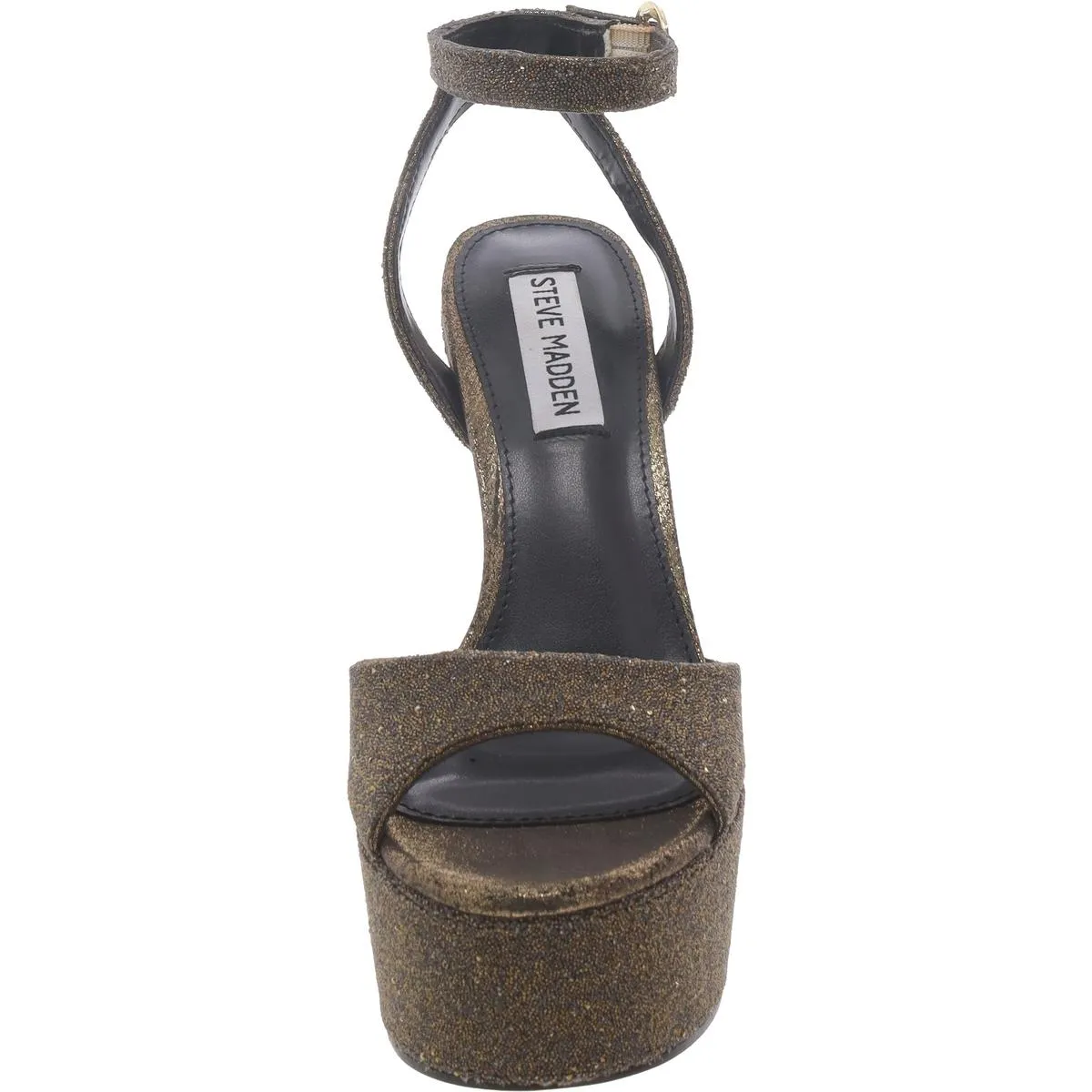 Skyla Womens Buckle Textured Platform Sandals
