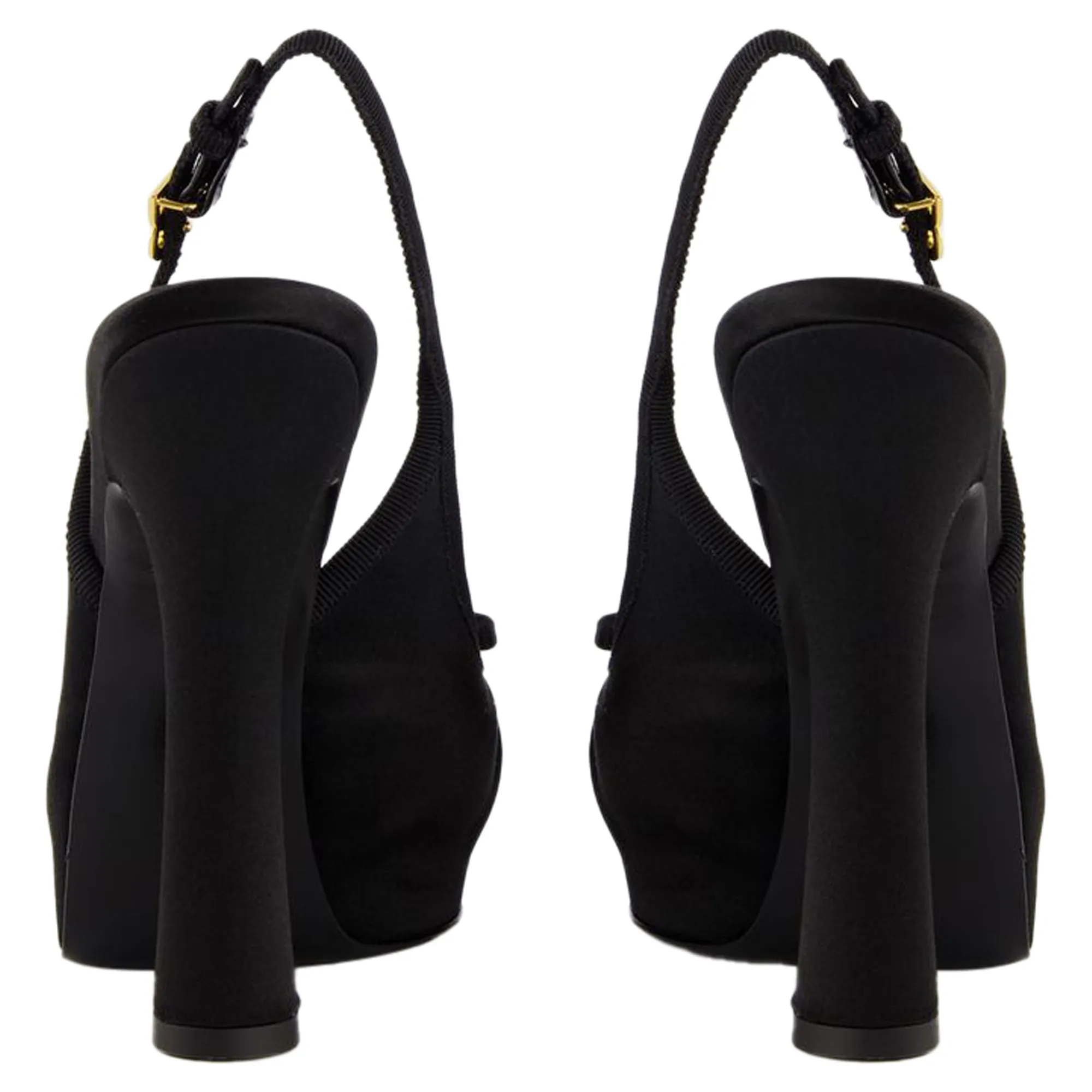 Slingback Pumps - Dolce&Gabbana - Silk - Black