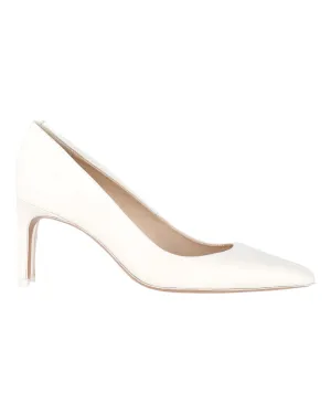 Sophia Webster Lola Pointed Toe Pumps in White Leather