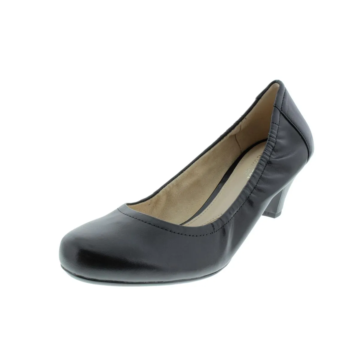Stargaze Womens Leather Round Toe Pumps